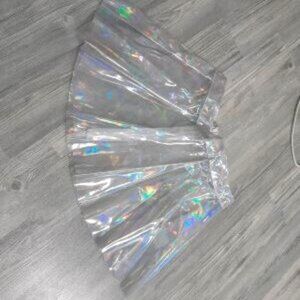 Women's lingerie mini skirt patent leather new see pictures
